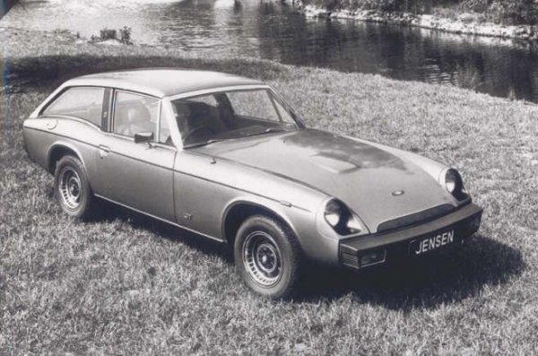Jensen помогнал за изграждането на ранното купе Volvo P1800, но не и на комбито ES. Така до 1975 година на британската фирма не се отдаде да намаже от популярността на спортните комбита.

Полученият Jensen GT използва предишния Jensen-Healey като своя основа, макар и с друго ниво на  надеждност и качество. Двигателят на Lotus даде яка производителност. Но продажбите така и не тръгнаха - само 473 продадени реди края през 1976-а.
